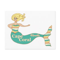 Cape Coral, FL Mermaid Postcard