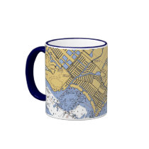 Cape Coral, Florida Nautical Harbor chart mug by sailorpatp Cape Coral, Florida Nautical Harbor chart mug