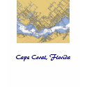 Cape Coral, Florida Nautical Harbor chart Shirt by sailorpatp Cape Coral, Florida Nautical Harbor chart Shirt