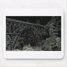 Cape Creek Bridge, Oregon Art Mouse Pads