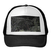 Cape Creek Bridge, Oregon Art Trucker Hat