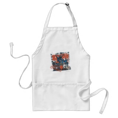 Cape Crusader Collage aprons
