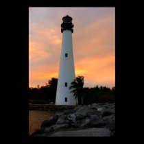 Cape Florida lighthouse print posters