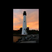 Cape Florida lighthouse print posters