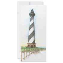 Cape Hatteras Lighthouse bookmark Custom Rack Card