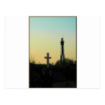 cape henry light and cross post cards