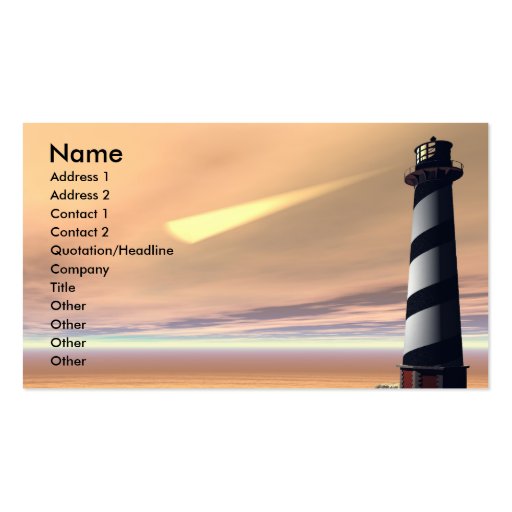 CAPE LOOKOUT BUSINESS CARD (front side)