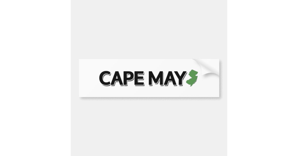 Cape May, New Jersey Bumper Sticker Zazzle