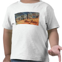 Cape May, New Jersey - Large Letter Scenes Tshirts
