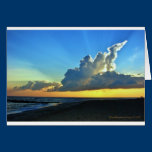 Cape May Point, NJ sunset greeting card cards