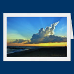 Cape May Point, NJ Sunset greeting card cards
