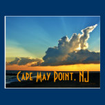 Cape May Point, NJ Sunset postcard postcards