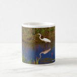 Cape May Point, NJ White Egret mug mugs