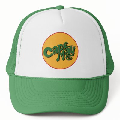 Cape May - Sun Logo Trucker Cap Mesh Hats by madcapmgmt