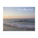 cape, may, beach, waves, sunrise, dock