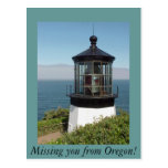 Cape Mears Light House Oregon Postcard
