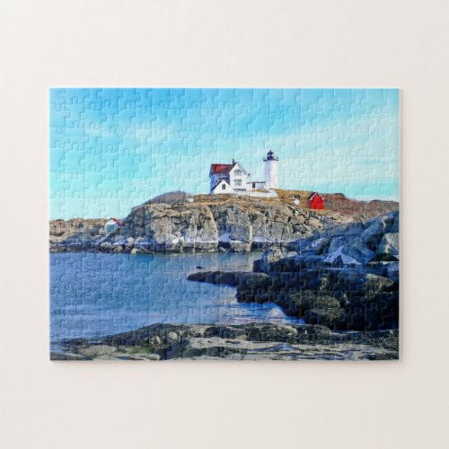 Cape Neddick ( Nubbles Light) Lighthouse Puzzle puzzle