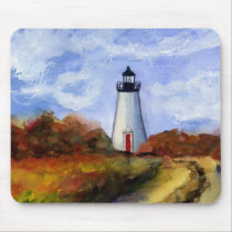 Cape Pogue Lighthouse Mousepad mousepads