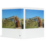 Cape San Blas Boardwalk, Florida beach girl Vinyl Binder