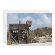 Cape San Blas Florida Dunewalk from beach side Personalized Invites