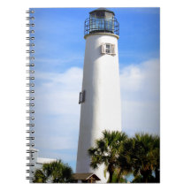 CAPE ST. GEORGE LIGHTHOUSE - ST. GEORGE ISLAND, FL SPIRAL NOTE BOOK