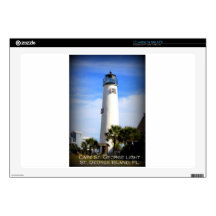 CAPE ST. GEORGE LIGHTHOUSE - ST. GEORGE ISLAND, FL 17" LAPTOP SKINS