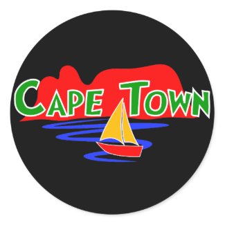 Cape Town South Africa Round Stickers