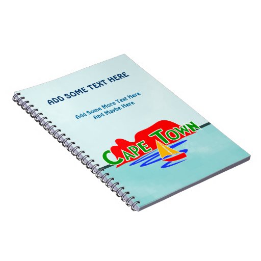 Cape Town Table Mountain Custom Spiral Notebooks