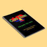 Cape Town Table Mountain Custom Spiral Notebooks notebooks