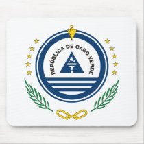 Cape Verde coat of arms mousepads