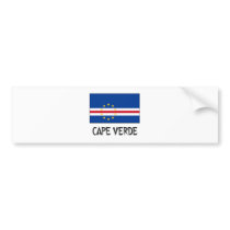 Cape Verde Flag bumper stickers by flagshirt Cape Verde Flag bumper stickers