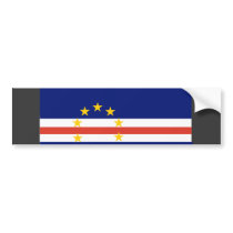 Cape Verde Flag bumper stickers by coolcountry Cape Verde Flag bumper stickers