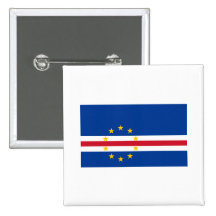 Cape Verde Flag CV Pinback Buttons