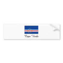 Cape Verde Flag Design bumper stickers by flagshirt Cape Verde Flag Design bumper stickers