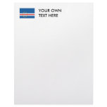 Cape Verde Flag Personalized Letterhead