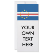 Cape Verde Flag Custom Rack Cards