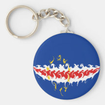 Cape Verde Gnarly Flag Keychains