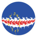 Cape Verde Gnarly Flag stickers