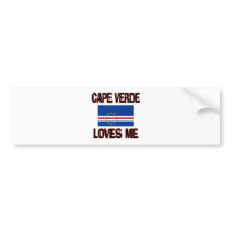 Cape Verde Loves Me bumper stickers by flagshirt Cape Verde Loves Me bumper stickers