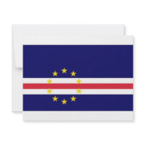 Cape Verde National Flag Custom Invitation