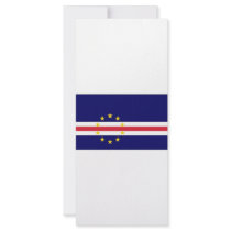 Cape Verde National Flag Rack Card Template