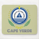 Cape Verdean Emblem mousepads