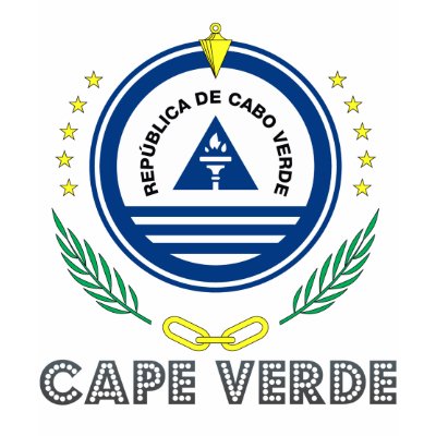 Cape Verdean Emblem Tee Shirt by FlagStore