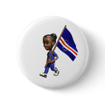 Cape Verdean Girl buttons