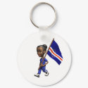 Cape Verdean Girl keychains
