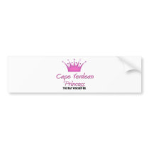 Cape Verdean Princess bumper stickers