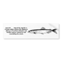 Capelin - Bumper Sticker bumper stickers by SCremeans Capelin - Bumper Sticker bumper stickers