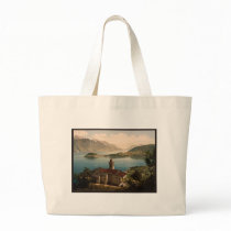 Capello St. Angelo and view of Bellagio, Lake Como Canvas Bag