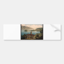 Capello St. Angelo and view of Bellagio, Lake Como Bumper Sticker