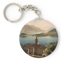 Capello St. Angelo and view of Bellagio, Lake Como Key Chains